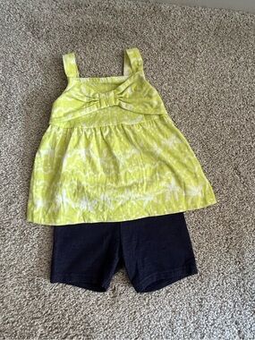 Carters 18 Month Green Tank Short Set